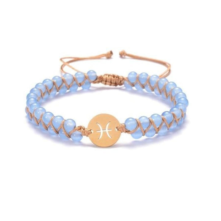 Bransoletki ze znakami zodiaku i kamieniami urodzeniowymi