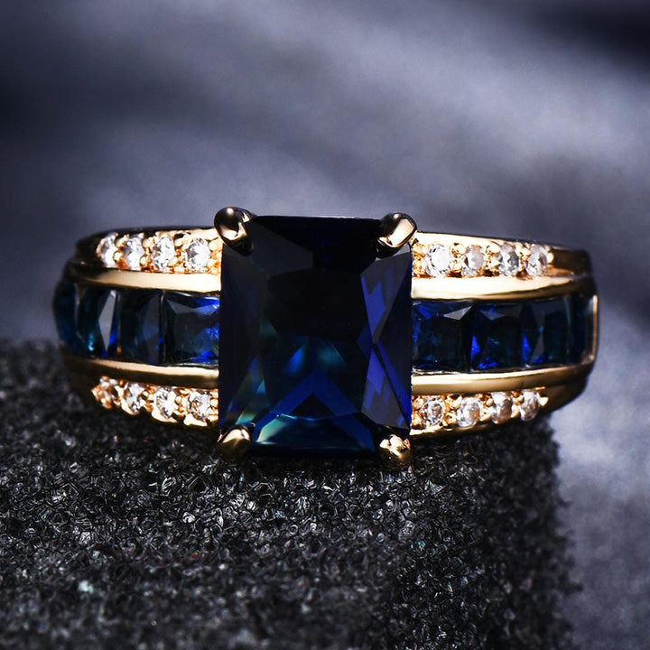 Pierścionek Sapphire Velvet Petal