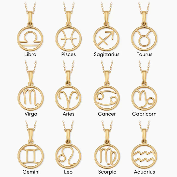 Naszyjnik ze znakiem zodiaku