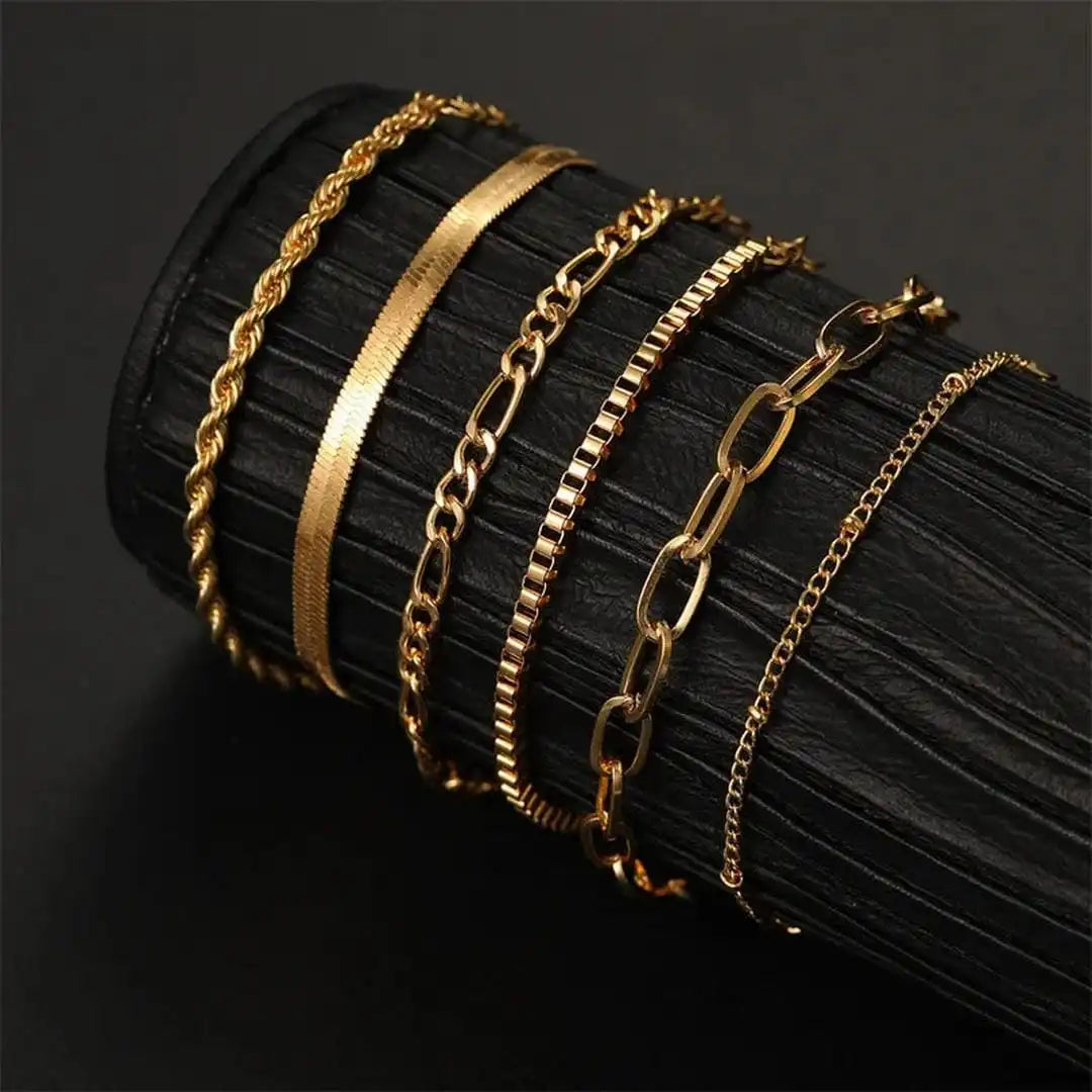 Zestaw bransoletek Cuban w stylu boho retro