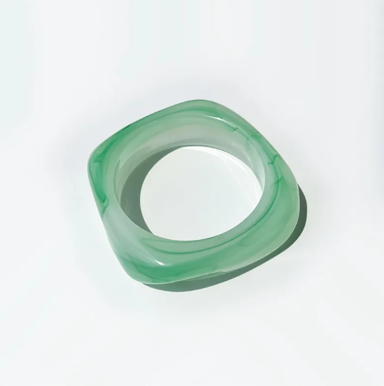 Kolorowa kwadratowa bransoletka akrylowa