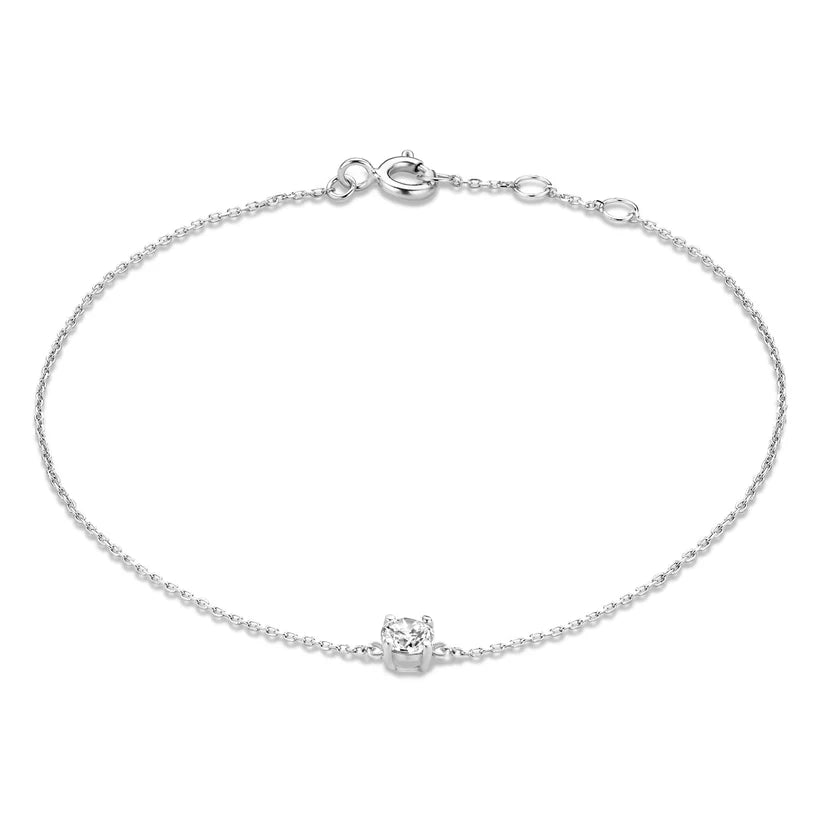 Bransoletka Cléa z kamieniem moissanite | Złoto