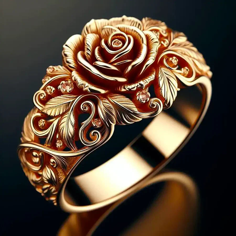 Pierścionek Golden Blossom | Złoto