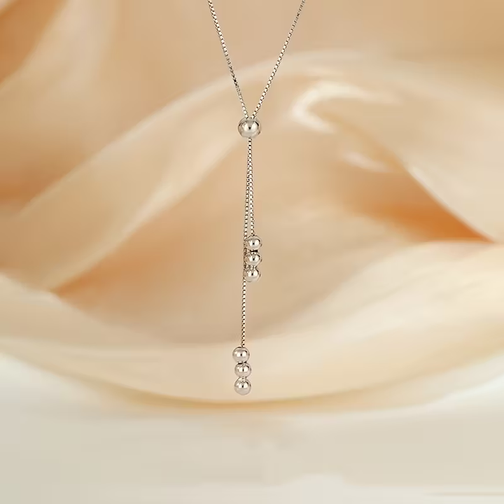 Elegancki naszyjnik wiszący z srebra próby 925