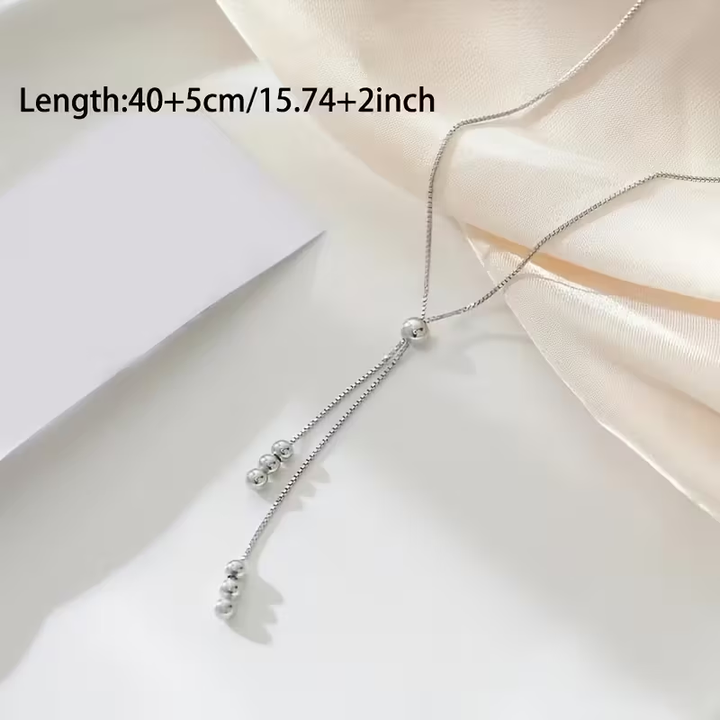 Elegancki naszyjnik wiszący z srebra próby 925