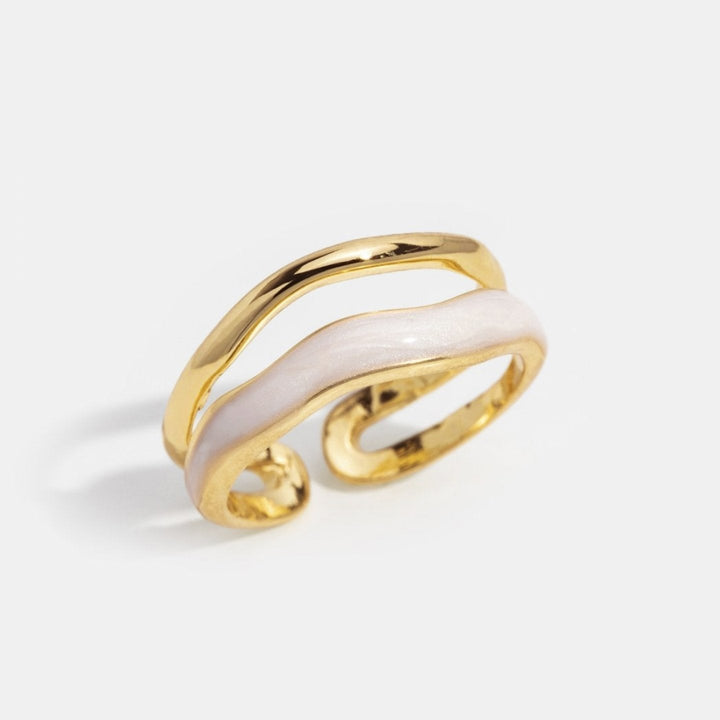warstwowy pierścionek