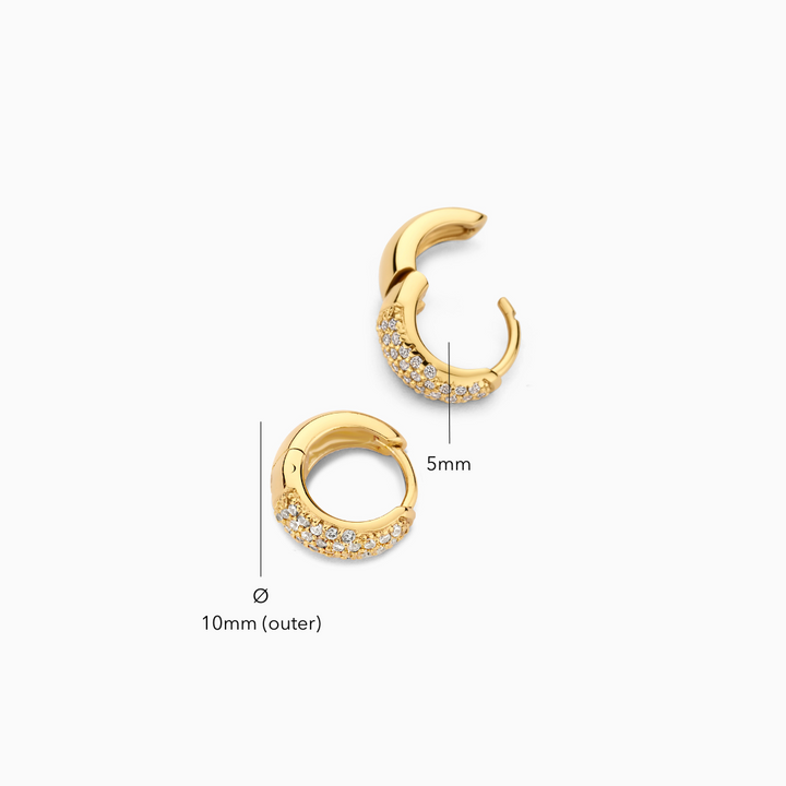 Kolczyki koła Jules Mini | Złoto 16k